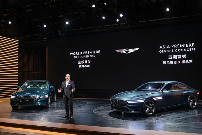 捷尼赛思2021上海国际车展全球首发旗下首款纯电车型