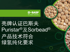 壳牌认证巴斯夫Puristar®及Sorbead®产品技术符合绿氢纯化要求