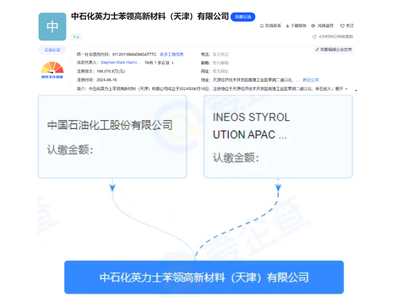 中石化英力士在天津成立新材料公司