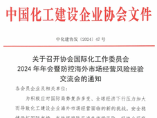 埃及最大EPC工程公司Enppi将来华考察供应商并参与中国化工企业协会国际化工作委员会年会