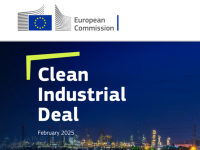 欧盟委员会正式发布《清洁工业新政》