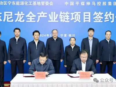 平煤神马宁东尼龙全产业链45万吨/年己内酰胺一体化项目备案