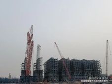 寰球北京公司塔里木二期乙烯项目乙烯装置裂解炉对流段全部安装就位