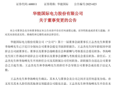 华能国际、国电南瑞两大电力央企上市公司重要人事调整