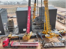 榆能100万吨/年高端化学品新材料项目丙烯酸装置核心反应器顺利吊装