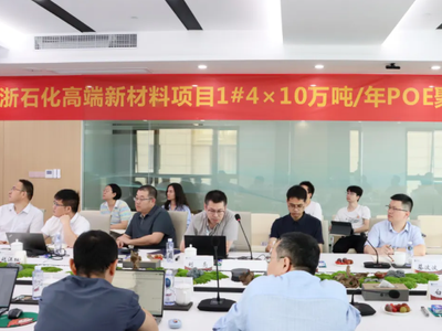 浙石化高端新材料项目40万吨/年POE装置工程设计开工会召开