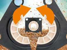 igus分体式工程塑料法兰轴承，减少80%装配工作量