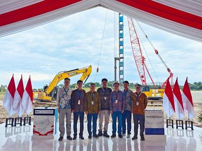 中国化学天辰公司承建的印尼首个纯碱项目桩基工程举行开工仪式