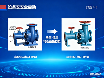 为什么离心泵必须关闭出口门启动，而轴流泵必须打开出口门启动？