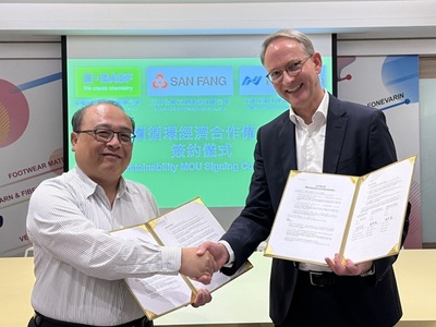 巴斯夫、三芳化学与立基先进材料携手推动鞋业循环经济，推出新型热塑性聚氨酯薄膜