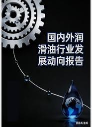 《国内外润滑油的技术进展与市场分析》 序言目录