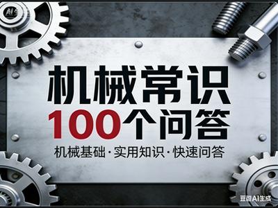 机械常识100个问答（前三章），丰富你的认知，值得收藏！