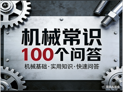 机械常识100个问答（第四五六章），丰富你的认知，值得收藏！