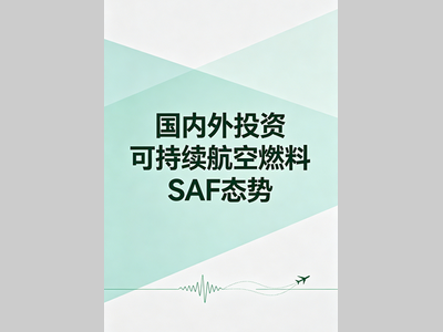 《国内外投资可持续航空燃料SAF态势》前言&目录