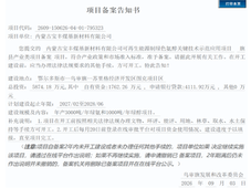 宝丰能源年产3000吨绿氨+1000吨绿醇项目获备案，计划2027年开工