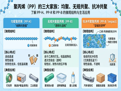 一文读懂均聚、无规共聚与抗冲聚丙烯