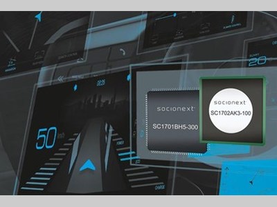 Socionext推出新款智能控制器 可实现高分辨率宽屏汽车显示器