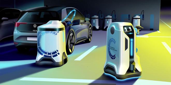 大众研发小个子机器人用于为电动汽车自动充电