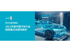 2021年度中国汽车行业趋势重点关键词解析！