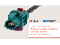 李尔与IMS Connector Systems合作 开发高速汽车以太网解决方案