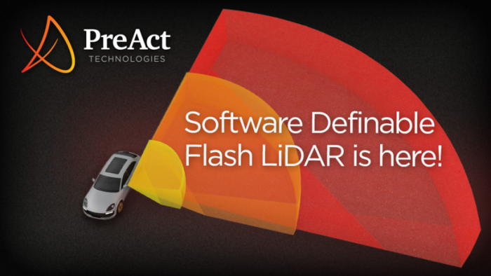 PreAct Technologie推出业界首款软件定义的闪存LiDAR 可集成至ADAS