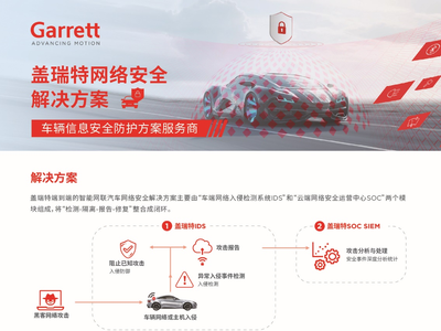 盖瑞特：盖瑞特智能网联汽车入侵检测系统 (IDPS + SOC)
