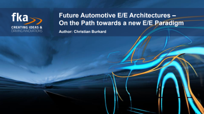 智能网联趋势下的未来汽车电气电气架构 –– 走上电子电气新范式的道路