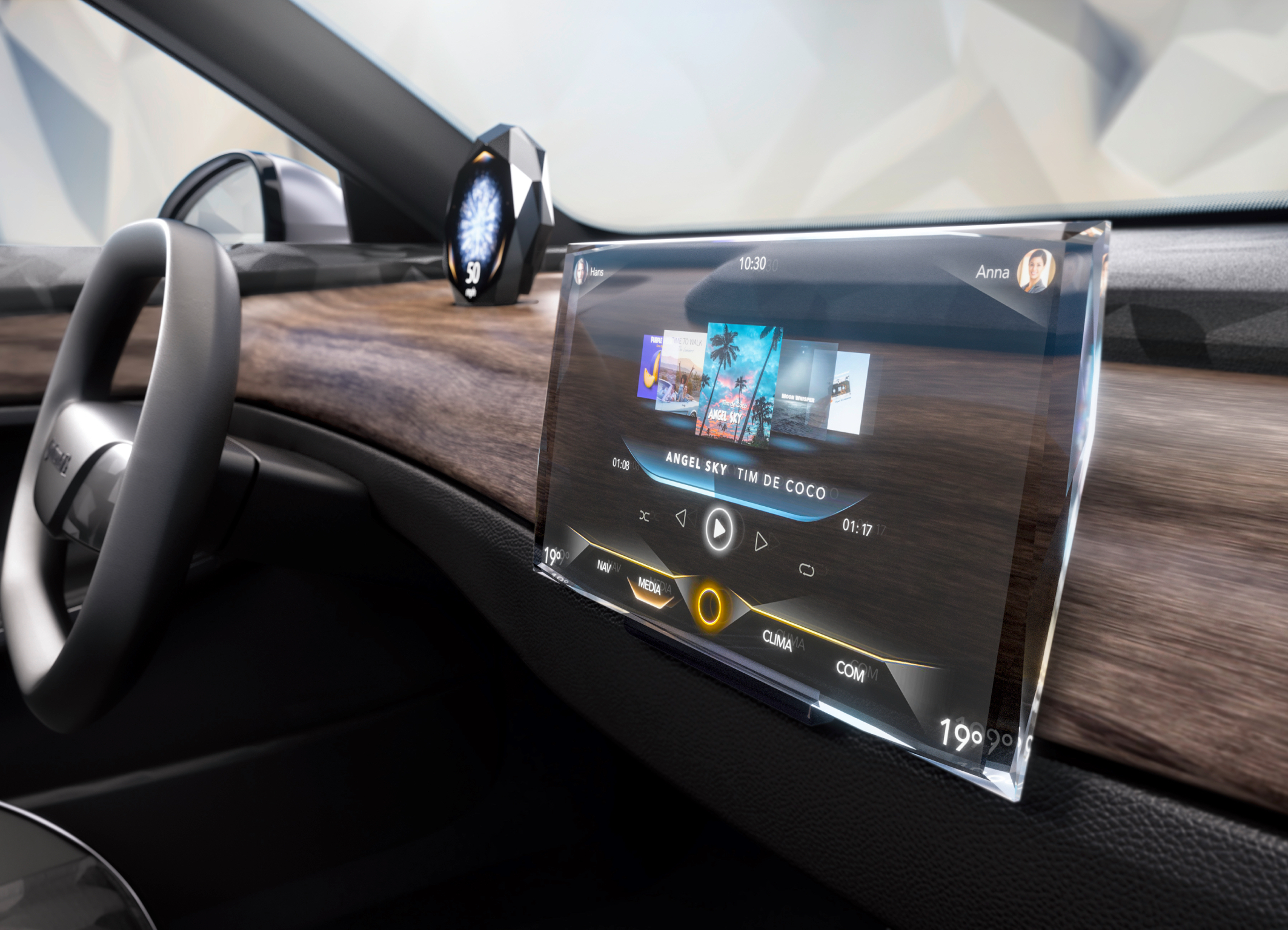 【CES 2024】大陆集团推出全球首款采用施华洛世奇水晶打造的汽车显示屏