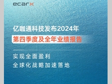 亿咖通2024Q4全面盈利 全球化战略加速落地