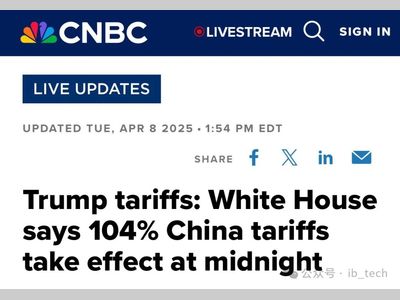 突发！美国对华关税飙至104%，全球贸易战再升级！