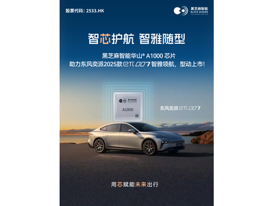 黑芝麻智能华山A1000芯片助力东风奕派2025款eπ007智雅领航，型动上市！