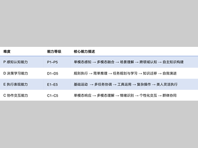 全球首个《人形机器人智能化分级》标准
