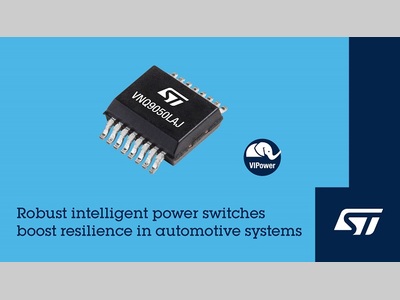 应对严苛电压瞬态游刃有余，意法半导体智能高边驱动器为汽车系统持续供电与守护