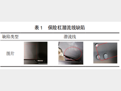 乘用车保险杠注塑潜流线面品缺陷改进研究