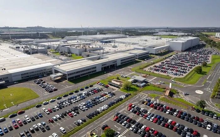 サンダーランドにある日産自動車の生産拠点の空撮写真