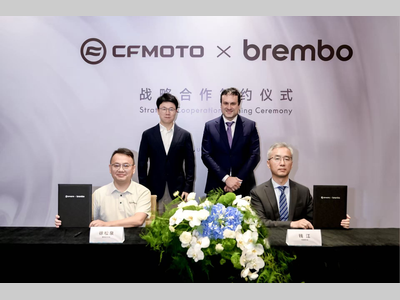布雷博与春风动力宣布建立长期战略合作伙伴关系
