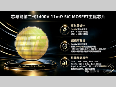 第二代1400V碳化硅主驱芯片和模块正式量产，性能跻身国际领先水平