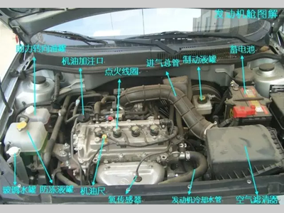 汽车实体部件对照图解，让每个人都懂车