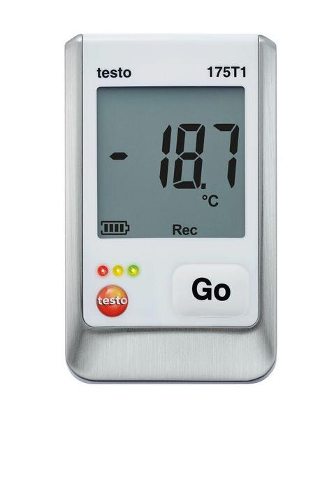 图2 Testo 175 T1 数据记录器，测量精度为±0.5℃或 ±2 % RH
