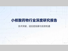 小核酸药物行业深度研究报告