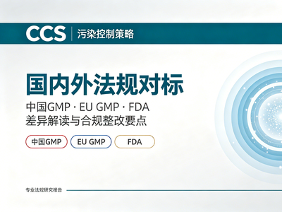 国内外法规对标：中国GMP、EU GMP、FDA对CCS污染控制策略的差异解读与合规整改要点