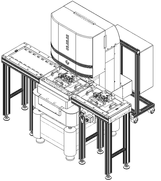 图2 OPTIV影像测量设备，配置双工位上下料架
