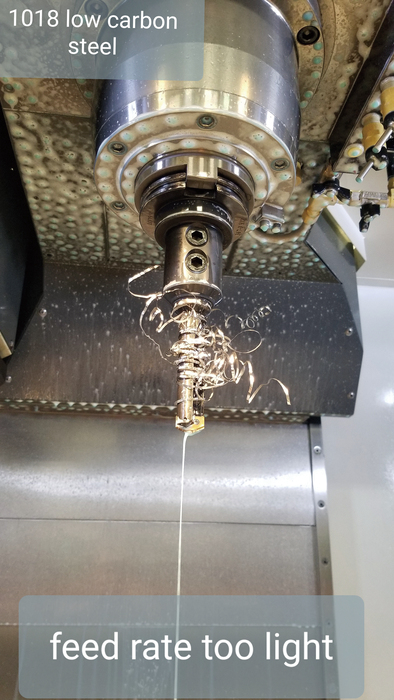 图4 鸟巢式布局可以避免钻头进给时过于强势。图中所示为该钻头用于1018低碳钢的情况