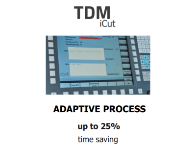特丹：TDM iCut自适应智能进给控制软件