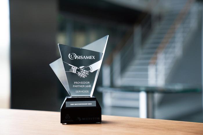 图1 埃马克荣获 Sisamex 授予的杰出供应商