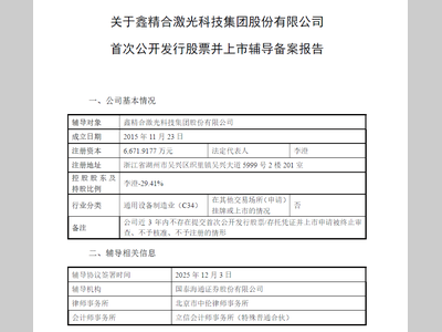金属3D打印领军者鑫精合完成IPO辅导备案落地！冲刺资本市场赋能高端制造升级