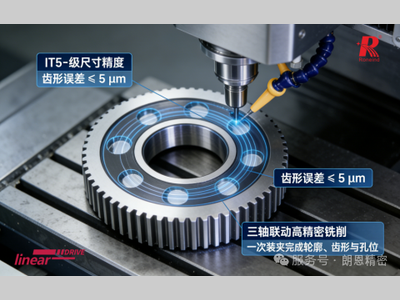 Rv摆线齿轮减速机精密加工方案 | 朗恩精密