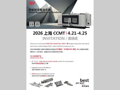 全球首展，实力上新！SW CCMT2026“剧透版”观展攻略请查收