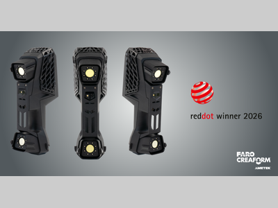 官宣 | FARO CREAFORM 的 HandySCAN 3D EVO 系列荣获红点奖的产品设计奖