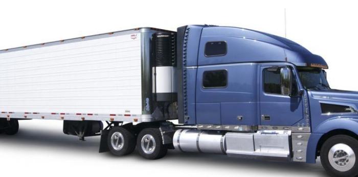 图1 气动拖车系统公司开发了一种适用于商用拖车门的新产品，它可以为拖车尾部提供更好的气动力外形